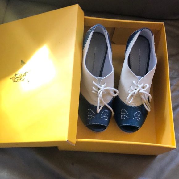 Anthropologie leather open toed booties size 7 - Picture 5 of 7